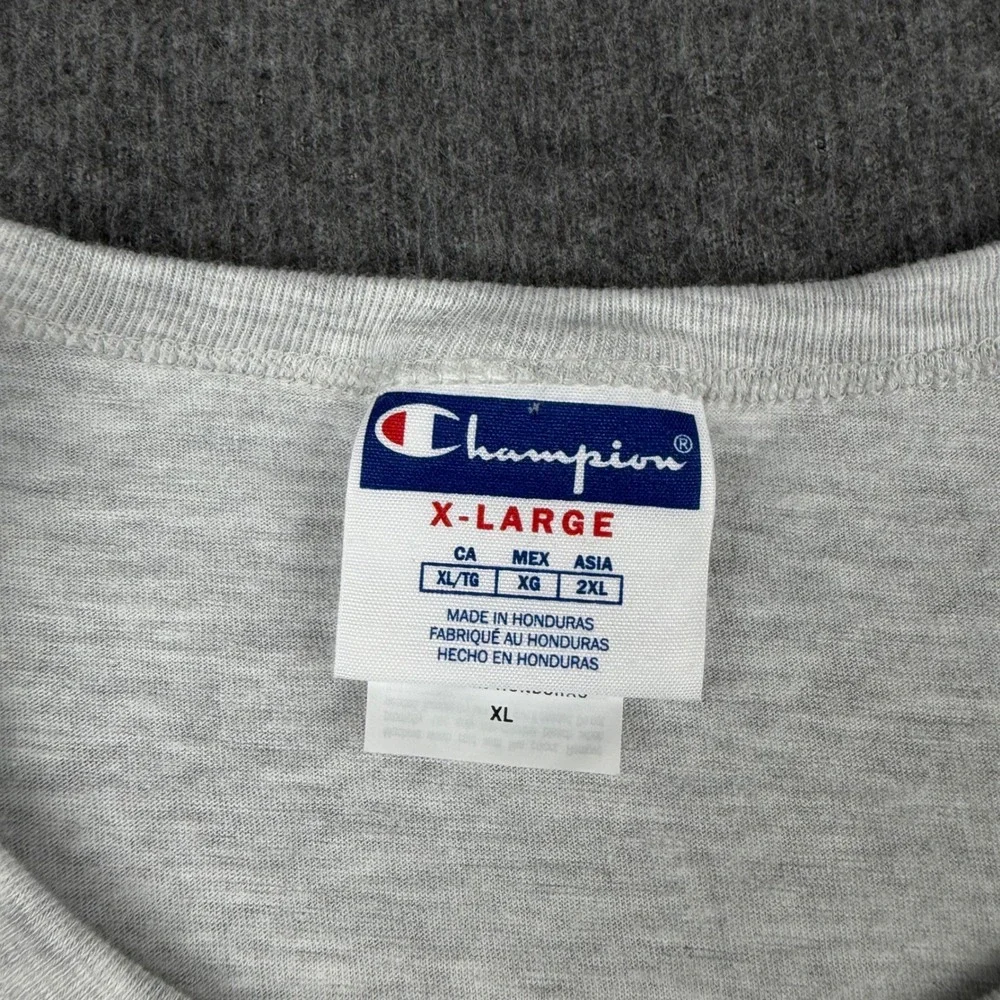 Champion Men's XL Lifes A Trip Graphic T-Shirt Gray Short Sleeve Smiley Face Tee - Picture 3 of 8